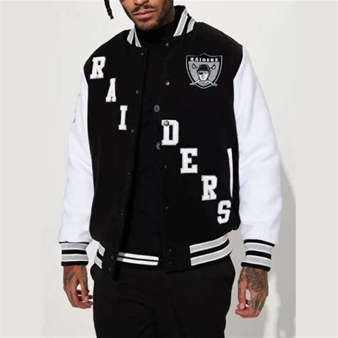 Raiders Varsity Jacket | Oakland Raiders Jacket - Danezon