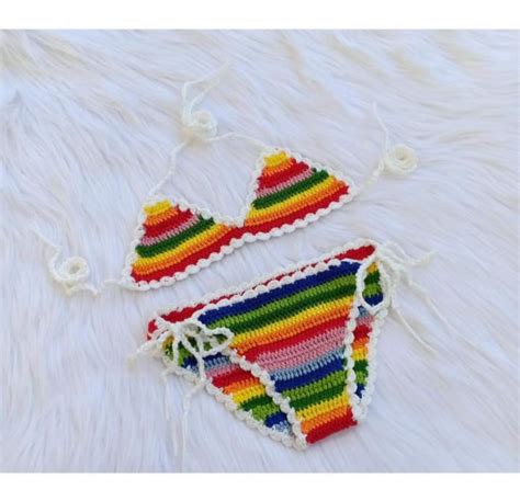 Đồ bơi bikini cầu vồng cho bé Lazada vn