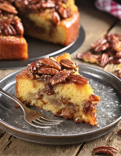 Caramel Pecan Upside Down Cake Recipe For A Sweet Treat Julie Ann Art