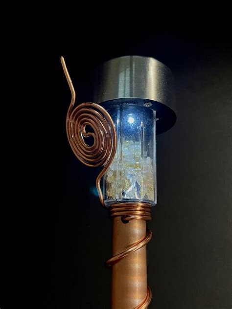 Gloving Electroculture Copper Antenna With Solar LED Light Etsy