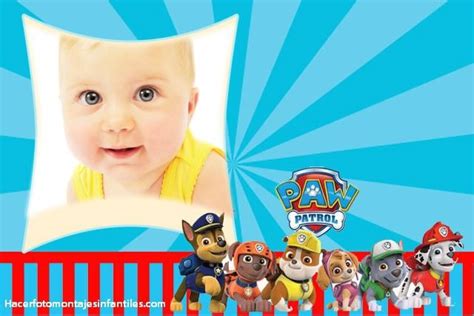 Colecci N Fotomontajes De Paw Patrol Para Crear Gratis Fotomontajes