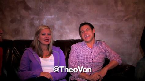 Green Room Gang Up At The Palm Beach Improv Christina Pazsitzky And Theo Von Youtube