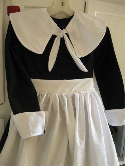 Pilgrim Dress Apron Hat And Collar Girls Size Etsy Pilgrim