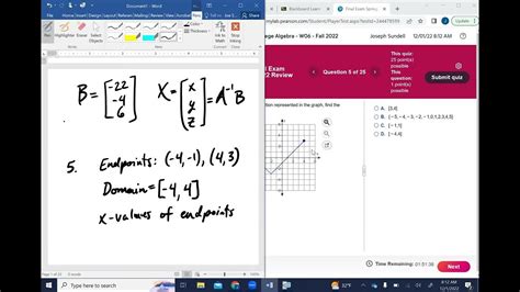 College Algebra Final Exam Review Dec 1 Class Meeting Youtube