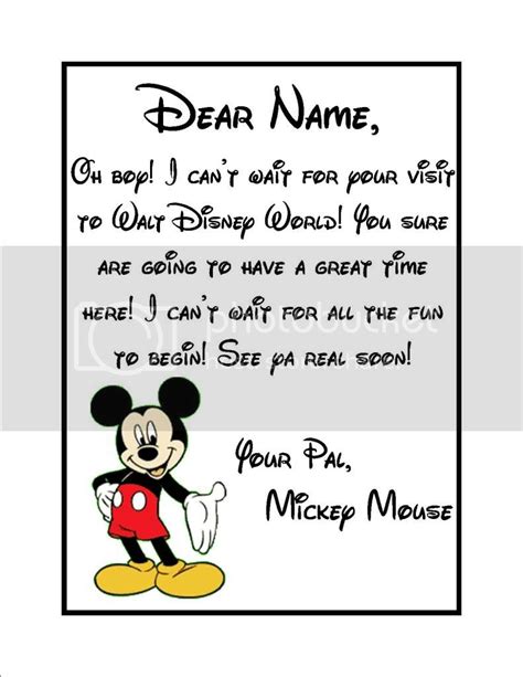 Mickey Mouse Letter Template Printable Printable Templates