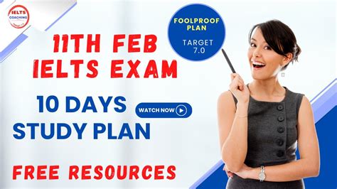 Ielts Test 10 Days Study Plan Ielts Study Plan For 11 Feb Test Takers