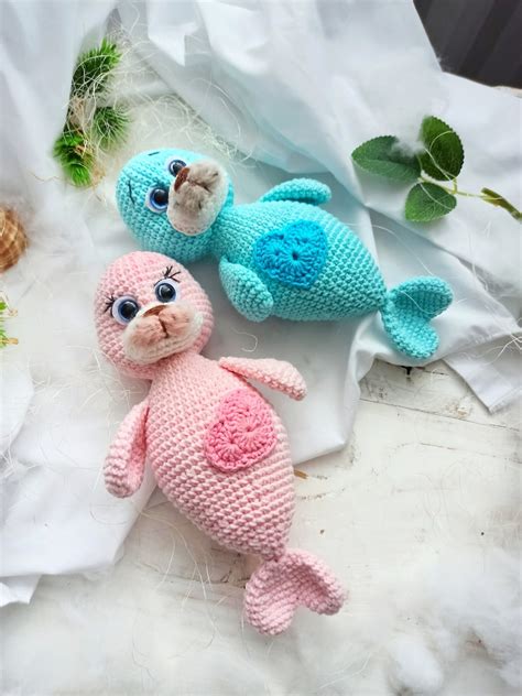 Crochet Pattern Seals Amigurumi Pattern Pdf In English Etsy Australia