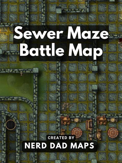 Sewer Battle Map Nerd Dad Maps