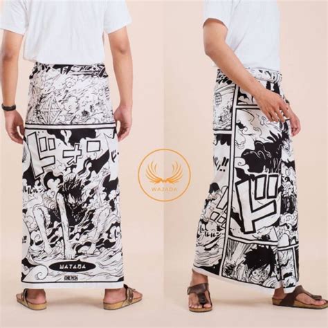 Jual Sarung Batik Exclusive Motif Anime Wanpis Sarung Limited