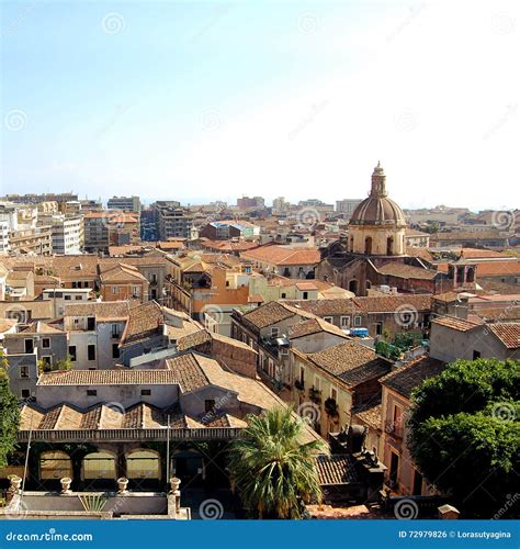 View of Catania City Center from the Rooftop. Stock Photo - Image of cityscape, format: 72979826