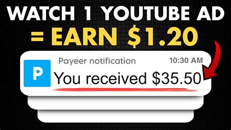 Now Earn 1 20 Every Min Watching YouTube Ads The Ultimate Side