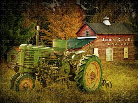 Solve Vintage John Deere Tractor Jigsaw Puzzle Online With Pieces