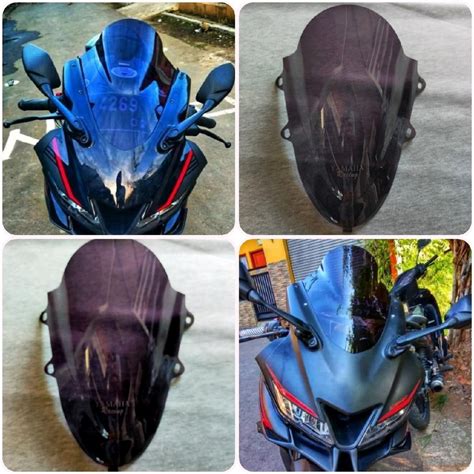 山葉 遮陽板 Yamaha R15v3 擋風玻璃 Yamaha R15v3 遮陽板馬達 R15 V3 蝦皮購物