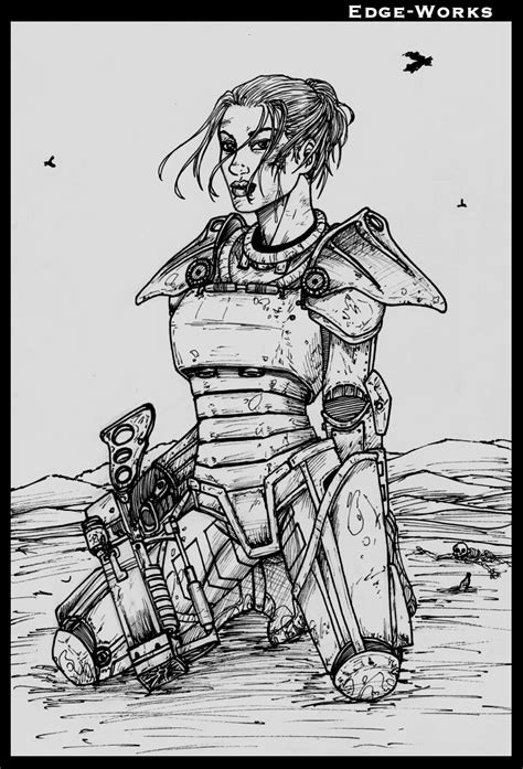 Fallout Sarah Lyons By Edge Works On Deviantart