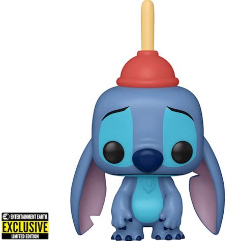 Lilo Stitch Stitch With Plunger Funko Pop Figure Entertainment