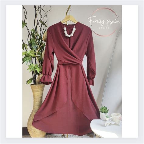 Jual Long Tunik Wanita Korean Style Crinkle Elena Long Tunik Wanita