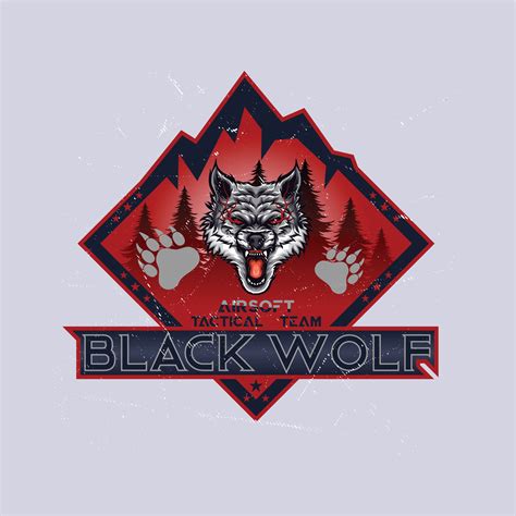 Black Wolf Airsoft Tactical Team Logo Design 21876723 Vector Art At