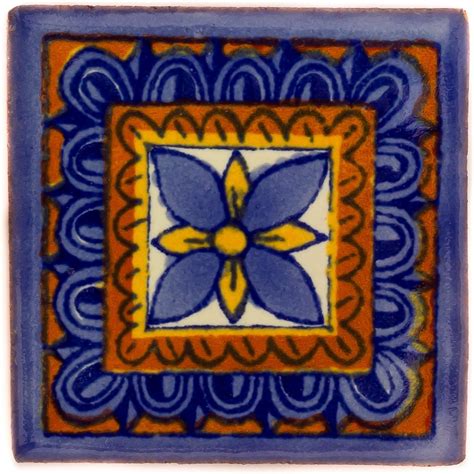 Azulejos Mexicanos Artesanales De Talavera De 5cm Azulejo Individual