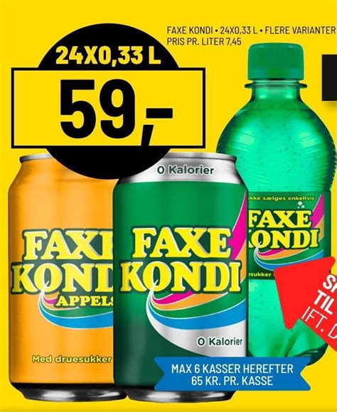 Faxe Kondi X L Tilbud Hos Priss