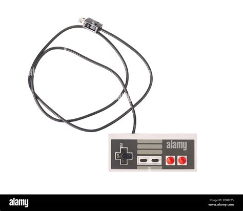 Retro Gaming Controller Of A Console Stock Photo Alamy