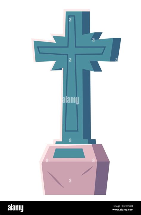 Christian Cross Marble Stone Stock Vector Images Alamy