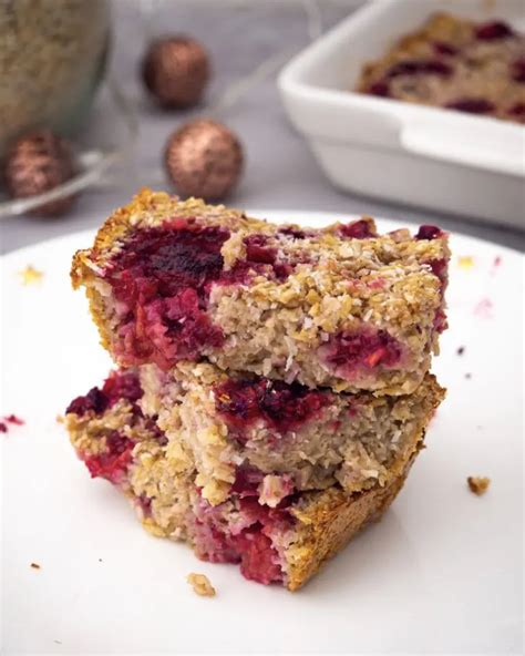 Baked Oatmeal Rezept Mit Himbeeren Vegan