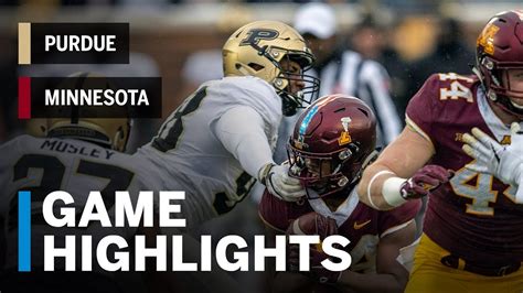 Highlights Purdue Boilermakers Vs Minnesota Golden Gophers Big Ten