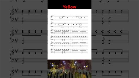 🎶 Yellow Coldplay Easy Piano Tutorial With Sheet Music 黄色 简单钢琴教程 🎶 Youtube