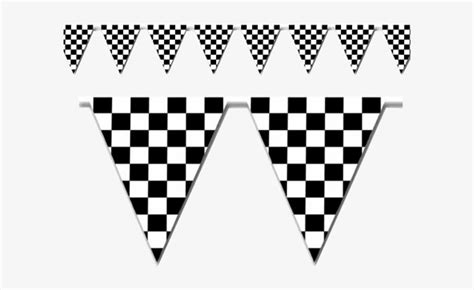 Checkered Flag Banner Clipart