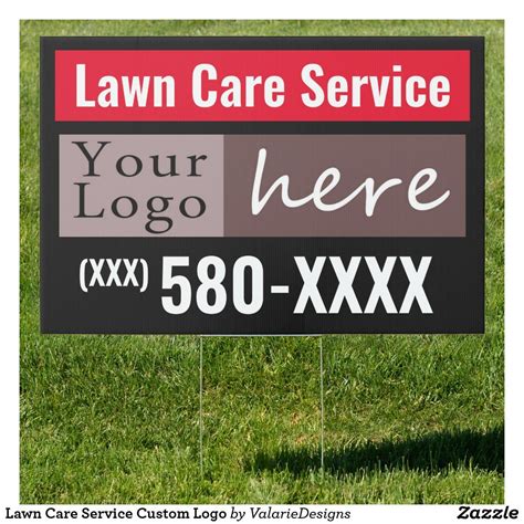 Lawn Care Service Custom Logo Sign Zazzle Lawn Care Lawn Care