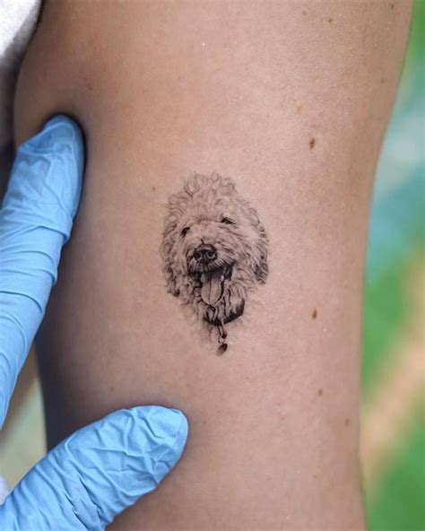 Micro Realistic Style Old English Sheepdog Portrait