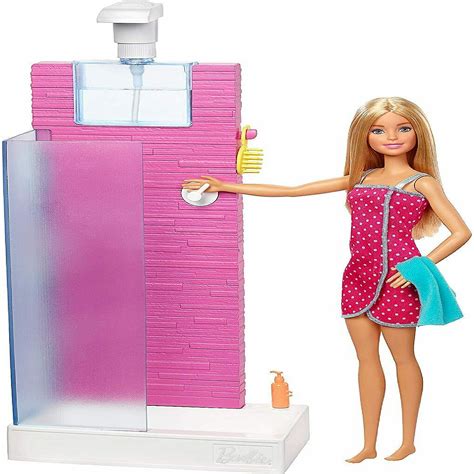 Barbie™ Shower Playset Working Shower And Bath Accessories Oriental Trading