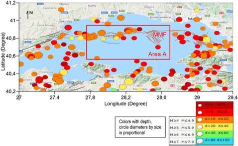 The Epicenter And Hypocenter Distributions Of The Earthquakes Map With