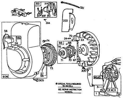 Briggs And Stratton Recoil Starter Assembly Diagram Briggs A