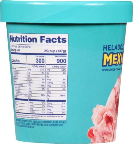 Helados Mexico Creamy Strawberry Ice Cream Pint Oz Frys Food Stores