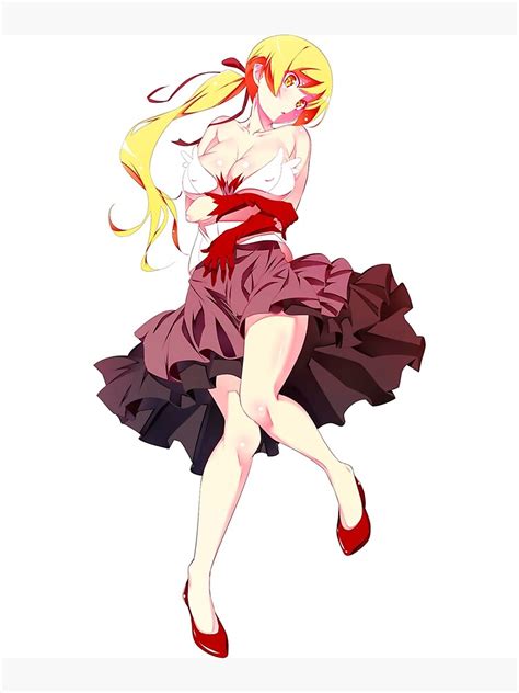 "Oshino Shinobu (Kiss Shot) - Monogatari (Series) " Art Print by ...