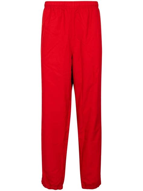Supreme X Lacoste Track Pants Red Farfetch