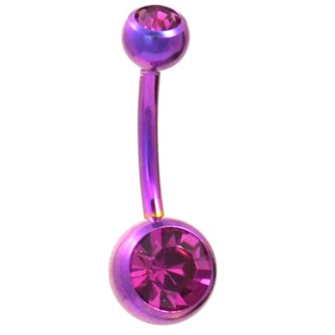 5 Color Set Double Jeweled Belly Rings