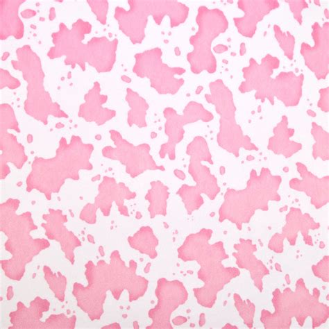 Cuddle® Prints Cow Moo Bubblegum Digitally Printed Yardage