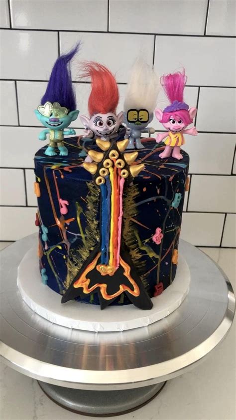 Trolls World Tour Birthday Cake Video Trolls Birthday Party Cake Trolls Birthday Cake