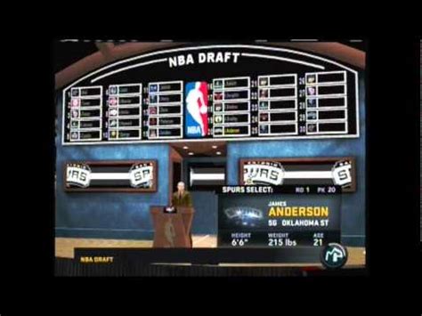 NBA 2k11 My Player Drafted To Miami Heat YouTube