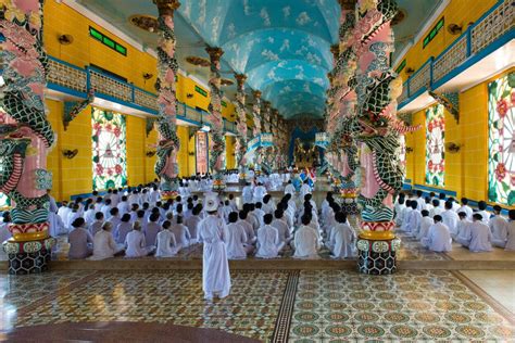 Tay Ninh Holy See Cao Dai Temple Hoa Thanh Vietnam Uncover Vietnam