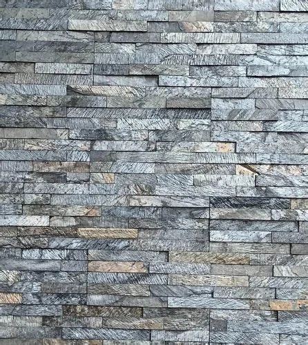 Grey Stone Wall Cladding At Rs 120 Sq Ft Stone Wall Covering In