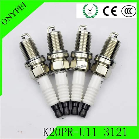 4 PCS LOT Spark Plug K20PR U11 3121 For Chevrolet Volvo Mazda Suzuki