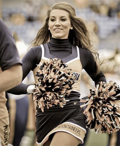 Krysta West Virginia Cheerleading Football Cheerleaders College Football