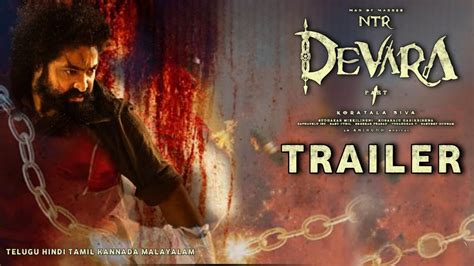 Devara Official Trailer Ntr Jahnvi Kapoor Koratalasiva Anirudh