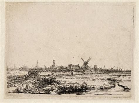 48 best Rembrandt Landscape Etchings images on Pinterest | Rembrandt ...