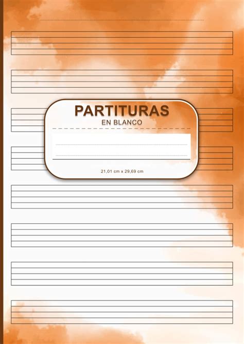 Buy Partituras En Blanco A Libro De M Sica En Blanco Con Pentagramas