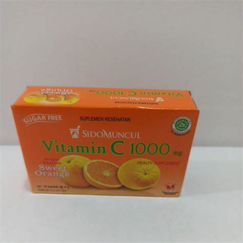 Jual Vitamin C Sidomuncul Box Sachet Shopee Indonesia