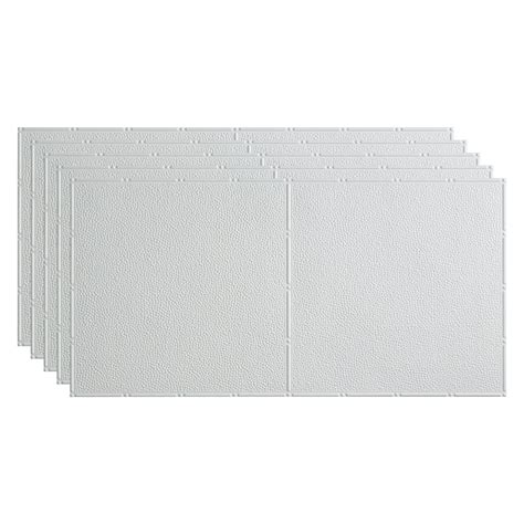 Fasade 24 375 L X 48 375 W Textured Vinyl Glue Up Ceiling Tile And Reviews Wayfair